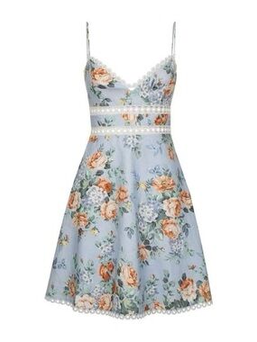kirra tie shoulder mini dress Zimmermann Kirra Tie Shoulder Mini Dress in Ivory
